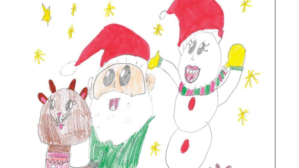 Concours de dessins de Noël : 5 élèves gagnants!
