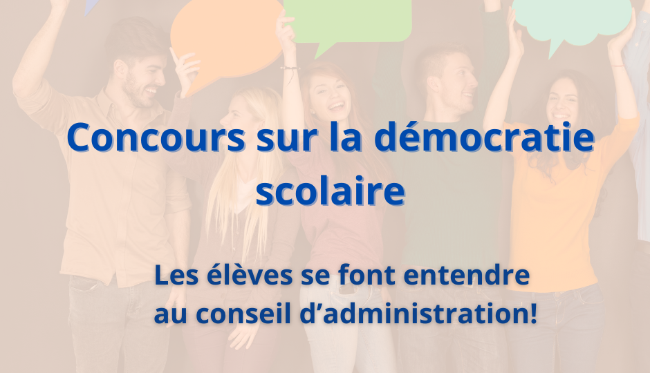 Démocratie scolaire : 15 élèves se font entendre au conseil d’administration