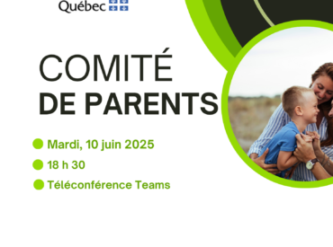 Avis public : Séance du comité de parents le 10 juin 2025 à 18 h 30