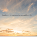 Décès de Monsieur Jacques Plourde