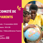 Comité de parents le mardi 11 novembre 2025 à 18 h 30