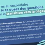 Soirée d&rsquo;information sur la transition secondaire-cégep le 25 mars 2026