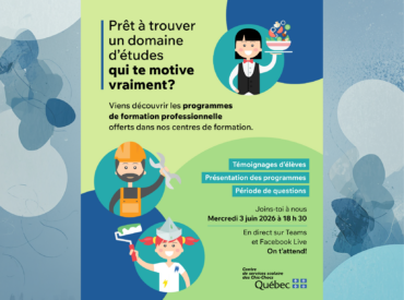 Soirée d&rsquo;information sur la formation professionnelle et la formation générale adulte