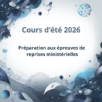 Cours d&rsquo;été 2026